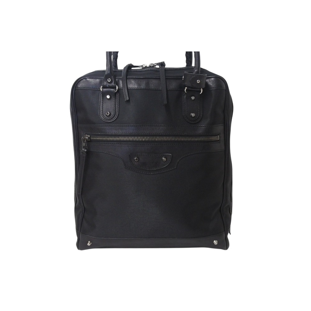 Balenciaga Tote Bag Handbag Leather Business Black